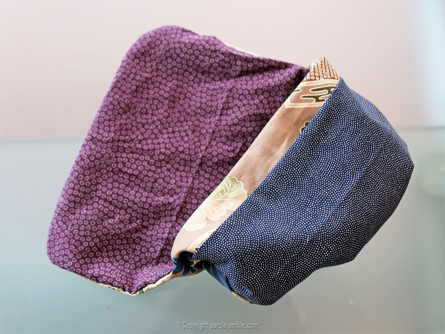 DIY : pochette en tissu japonais et coutures invisibles - Purple Jumble